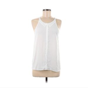 Lauren Conrad Women's White Sleeveless Top Size Medium